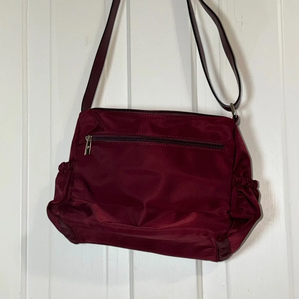 Vanessa Williams Quilted Burgundy Crossbody Bag shoulder bag small night out bag
